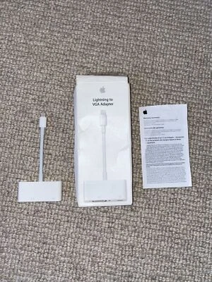 Apple Phone Lightning To VGA Adapter Boxed MD825ZM/A Model A1439 - Image 1 of 4