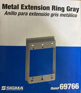 SIGMA Outlet Box Extension Gray All Weather Metal - Picture 1 of 5