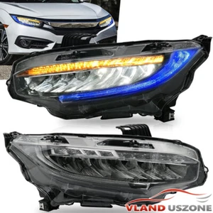2016-2021 VLAND LED Headlights Fit 10TH Gen Civic Sedan/Coupe/Hatchback/Type R - Bild 1 von 18