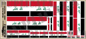 Diorama/Model Accessory - Iraqi Flag (2008-Today) - 1/72, 1/48, 1/32, 1/35 Scale - Foto 1 di 4