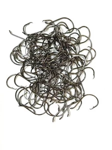 100 COUNT BLACK NICKEL OFFSET 7/0 CIRCLE HOOKS - Picture 1 of 2