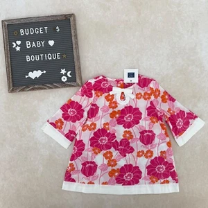 NWT JANIE AND JACK Roman Holiday Floral Swim Cover Dress Size 12-18 Months - Picture 1 of 3