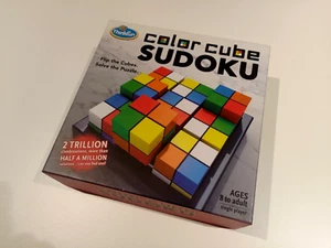 Color Cube Sudoku Board Game - Thinkfun - Like New - Picture 1 of 4