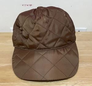 Giovannio New York Quilted Brown Baseball Hat Adjustable Cap Strapback - Picture 1 of 6