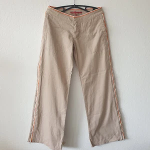 ONLY Vintage SCHLAGHOSE WIDE LEG Weite mit RV verstellbar FLARED CARGO Beige 34 - Bild 1 von 11