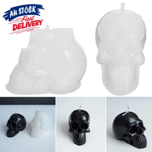 Wax Form Candle Making Mold Moulds Skull Shape Silicone Template Craft Tool Soap - Picture 1 of 10