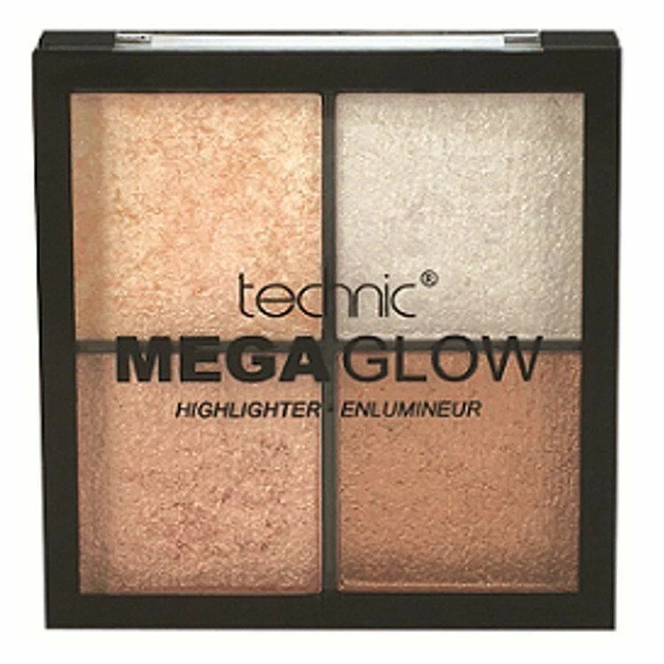 Technic MEGA GLOW Quad Highlighting Palette GOLDEN SHADES FOR  SUNKISSED GLOW! - Image 1 of 4