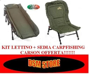 Kit Combo Lit 6 Jambes + Chaise Carpfishing Carson Boilie Offre Carp Fishing - Photo 1/12