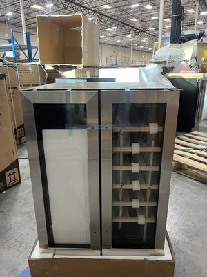 Yeego 24" Wine Cooler Beverage Refrigerator Under Counter Fridge With Glass Door - Image 1 of 4