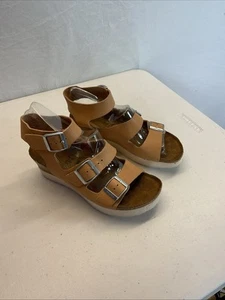 PAPILLIO by BIRKENSTOCK Linnea Platform Wedge Sandals light pink 37 Narrow - Picture 1 of 14