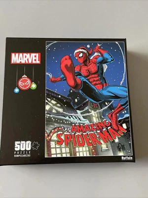 Buffalo Games Spider Man Puzzle Swinging Into the Holidays 500 piezas - Nuevo Foto 1 de 4