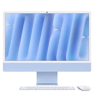Apple iMac M4 24-inch 8-core CPU 8-core GPU 16GB Ram 256GB SSD Blue NEW Mac - Picture 1 of 10