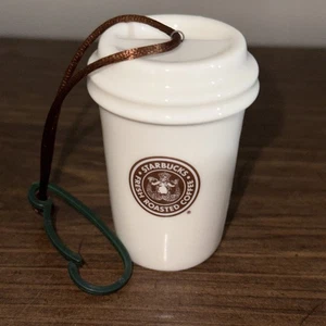 Starbucks Coffee 1971 Brown Siren Logo To Go Tasse Keramik Christmas Ornament 2011 - Bild 1 von 5
