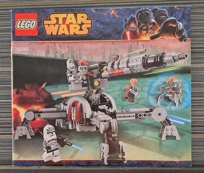LEGO Star Wars 75045 "Republic AV-7 Anti-Vehicle Cannon" Manual ONLY (No bricks) - Image 1 of 2