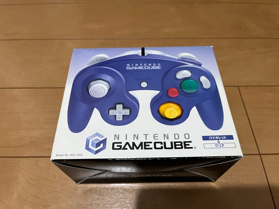 Nintendo GameCube Controller DOL-003 Violet & Clear Color with BOX - Image 1 of 4