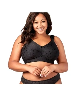 Elila BH schwarz Farbe 1305 Jacquard Softschalen vollflächig - Größe 46L - Bild 1 von 10