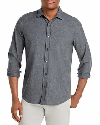 The Men's Store Cotton Heathered Grey Classic Fit Button Down Shirt-Size Medium - Image 1 of 3