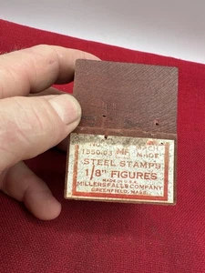 Juego de sellos de número de figura de acero Millers Falls de colección 1-10 No. 1550,03 USA - Imagen 1 de 4