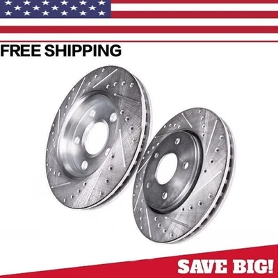 Rotores de freno delanteros perforados para BMW 525i 525xi 528i 528xi 530i 530xi 535i -xDrive Foto 1 de 4