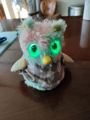 Furry Hatchimals Interactive Talking Bird Toy 6” Tall Sound Lights Rolls Around - Image 1 of 4