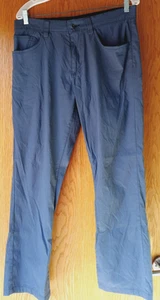 Eddie Bauer Tech Pants Men’s 32x30 Gray Nylon Stretch Hiking Flat Front NWOT - Picture 1 of 5