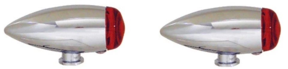 Mini marcador de giro V-Factor 11458 cromo liso rojo bala para uso personalizado Foto 1 de 1