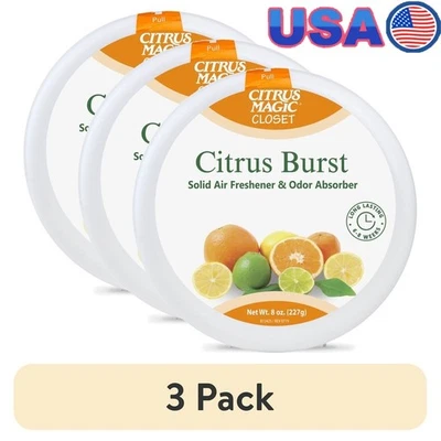 Ambientador de aire sólido absorbente de olores de armario ráfaga de cítricos 8 oz eliminador de olores nuevo Foto 1 de 4