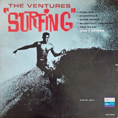 THE VENTURES Surfing Vinyl LP surf Instrumental - Image 1 of 2
