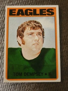 1972 Tom Dempsey Topps Football #175 Philadelphia Eagles EXMINT - Bild 1 von 2