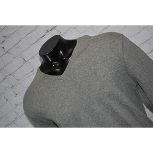 Polo Ralph Lauren Sweater Mens Size Large Pullover Gray Cotton V-Neck  - Picture 1 of 7