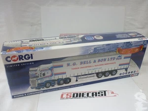 Corgi Modern Truck 1/50 Heavy Haulage CC13757 Scania Topline CurtainN.G Bell - Bild 1 von 5