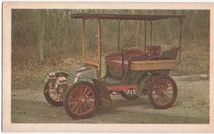 Tarjeta de recuerdo vintage cerrada de Long Island Auto Museum # 7 1903 Autocar - Imagen 1 de 2