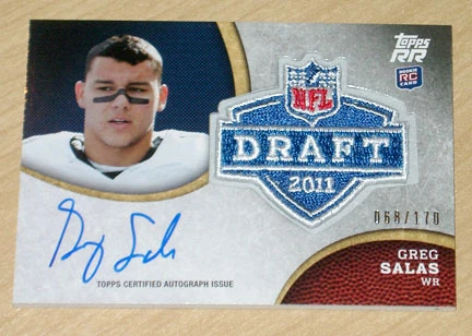 Topps Rising Rookies Greg Salas SHIELD autograph /170 - Image 1 of 1
