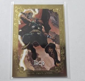 2018 Marvel Masterpieces Bianchi GOLD CANVAS GALLERY CARD 93 - THOR 49/99 - Picture 1 of 2