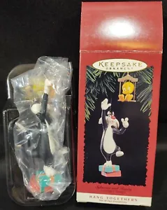Hallmark Weihnachten Sylvester Tweety Looney Melodien hängen zusammen Ornament Set Vintage - Bild 1 von 7