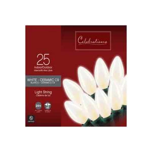 Celebrations LED 25 White - Ceramic C9 (Indoor/Outdoor) - Picture 1 of 1