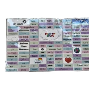 Neu im Karton - Pfadfinder FOLLOW YOUR DREAMS Wortmagnete - Bild 1 von 4