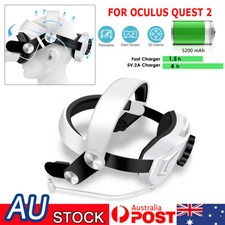 VR Headset Adjustable Head Strap with Battery Virtual Reality for Oculus Quest 2