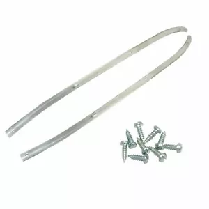 Vespa Center Foot Board Bridge Rubber Mat Fixing Strips + Screws VBB VBA VBc - Picture 1 of 5