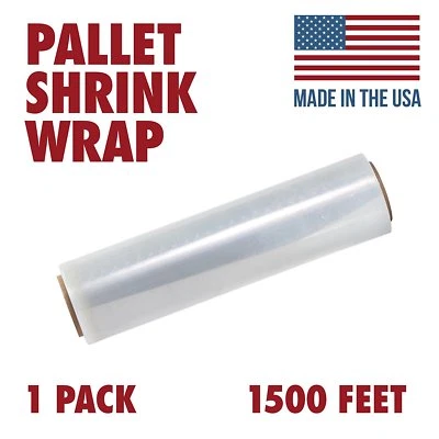 Ox Plastics Tough Pallet Shrink Wrap 80 Gauge Stretch Film 18 X 1500 Feet 1 Pack - Image 1 of 4
