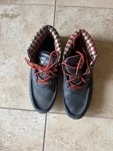 Columbia Bahama PFG Navy Blue Lace Up Ankle Chukka Fishing Boots Mens 10 - Picture 1 of 5