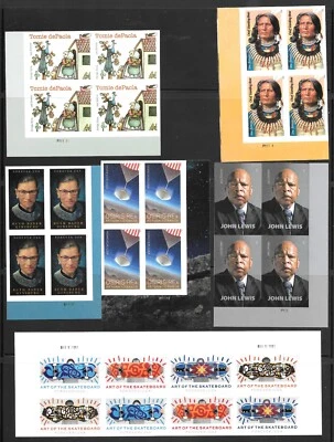 COMPLETE IMPERFORATE 2023 Commemorative (NO Die-Cut) Issues---PLATE BLOCKS - Image 1 of 4