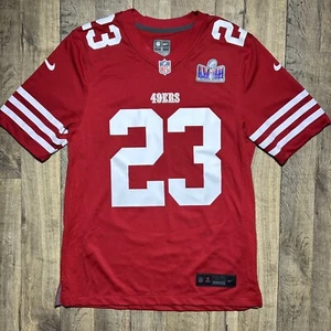 New San Francisco 49ers Christian McCaffrey Nike NFL Football Jersey Men’s Small - Picture 1 of 9
