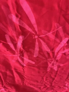 Dragonfly, Large Red Scarf/ Beach Sarong Bali/Bluemar/Table Cloth/46” X 70” - Picture 1 of 5