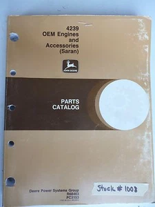 John Deere 4239 OEM Motore Und Zubehör Teile Katalog - Picture 1 of 3