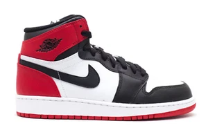 Air Jordan 1 Retro Black Toe (2013) (GS) (WORN) - Picture 1 of 8