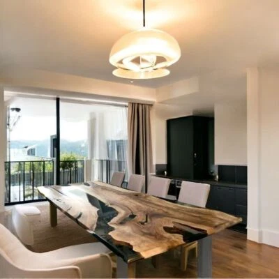 Epoxy Table, Custom Dining Table, Dining Room Table, Live Edge Table, Epoxy slab - Image 1 of 4