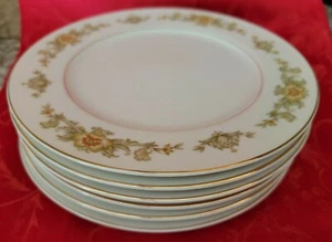 6er Set Sango Four Crown China Japan Muster Aragon 386 7 3/4" Teller - Bild 1 von 5