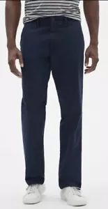 Gap Lived-In Khakis in Straight Fit with GapFlex Men SZ 29x30 Tapestry Navy NWT - Picture 1 of 5