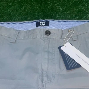 Mens CUTTER & BUCK MCB00079 Beckett Short Grey 34 - Picture 1 of 4